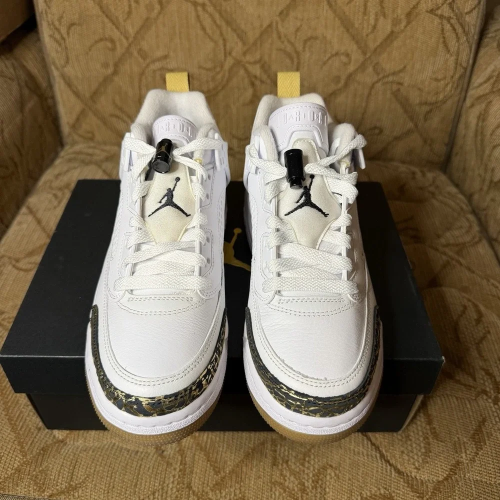 Jordan Spizike Low BG Sneakers HJ9022-100 White Size 6Y Youth‎ / 7.5 Women's